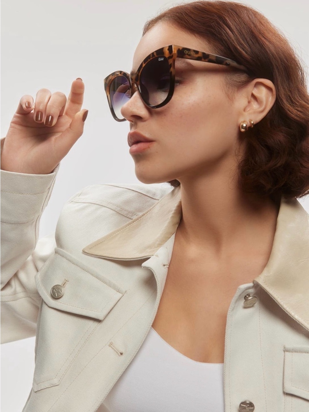 Quay Australia Tortoiseshell Cat Eye Sunglasses Gradient Lenses - It’s my way - Picture 4 of 10